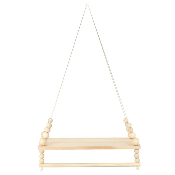 Shelf Wooden Beads Wall Hanging Nordic Style - Picture 7 of 11